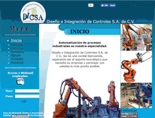 Tablet Screenshot of dicsa-mexico.com